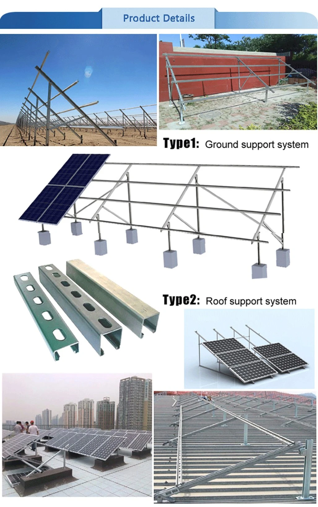 Solar Panel Carports Canopy Solar Panel Carport Kit Solar System with Mounting Structure