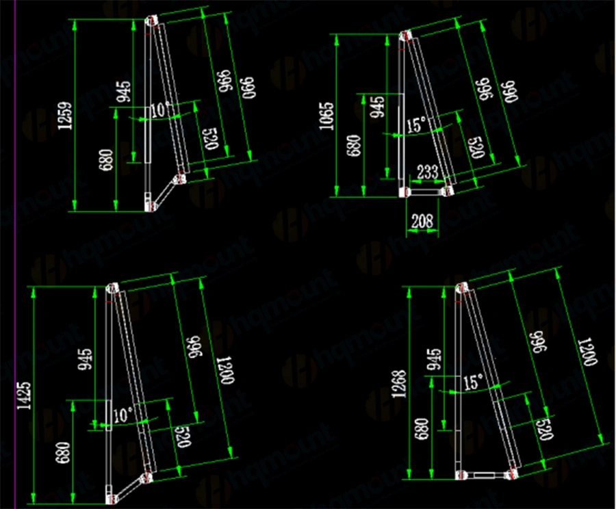 PV Mount System Roof Balcony Apoyo Solar Energy Mounting Brackets