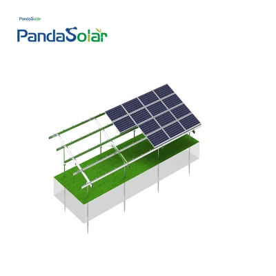 Solarboden-Solarpanel-Montagehalterung aus eloxiertem Aluminium, Solarstrom-Kits, Solarenergie-Montagesystem